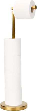 OEM Soporte Vertical Para Rollo De Papel Higi&eacute;nico De Acero Inoxidable - Soporte De Repuesto Para Papel Higi&eacute;nico De Ba&ntilde;o - Dorado