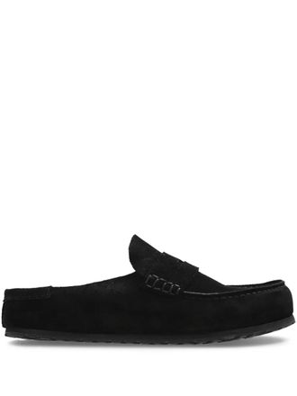 Birkenstock Mules Naples stile mocassino - Nero
