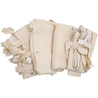 Hhg Nunca Usado] Juego De 4 Paredes Laterales Para P&eacute;rgola Hhg 927, Pared Lateral De Recambio Pabell&oacute;n, 3x3m Poli&eacute;ster, Crema