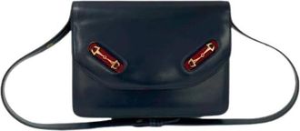 Gucci Pre-owned Leren Schoudertas - Dames - Vintage Schoudertas - Blauw - ONE Size - Leer - Vintage