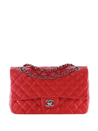 Chanel 2015-2016 Medium Classic Caviar Double Flap shoulder bag - women - Caviar Leather - One Size - Red