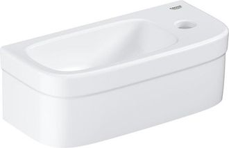 GROHE Euro fontein 37x18cm 1 kraangat zonder overloop wit