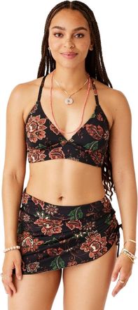 Carve Designs Hoku Swim Bikini Skirt Womens Black Cinched Side Tie GBO553