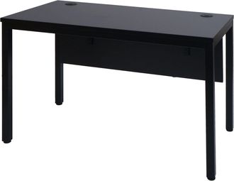 Hhg Hhg - Nunca Usado] Escritorio 172, Mesa De Oficina Mesa De Ordenador 120x60cm, Negro