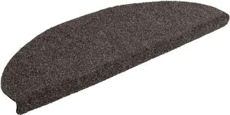 vidaXL Vidaxl - Stair Mats Self-adhesive 30 pcs 65x21x4 cm Anthracite Half Round Large