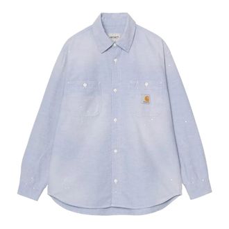 Carhartt Work in Progress L/S Painter Shirt - Heren - Casual Overhemden - Blauw - L - Katoen - Overhemden