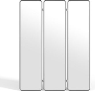 Vente-Unique Biombo espejo 3 paneles met&aacute;lico - An. 140 x Alt. 180 cm - Cromado - REFLEYA