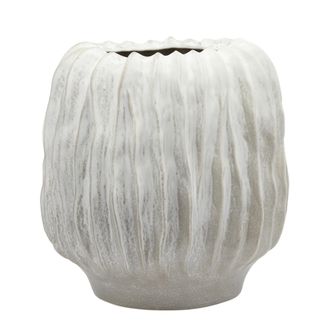 Schubiger M&ouml;bel Vase Keramik Crem&egrave; B: 49 cm