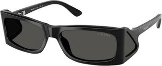 Prada PR B03S Zonnebril - unisex - Accessoires - Zwart - Maat: 56 MM Polyamide