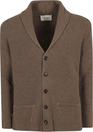 Ballantyne Sjaalkraagvest - Heren - Vesten - Bruin - XL - Wol - Truien & Vesten