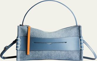 J.W.Anderson Loafer Denim Penny Keeper Top-Handle Bag