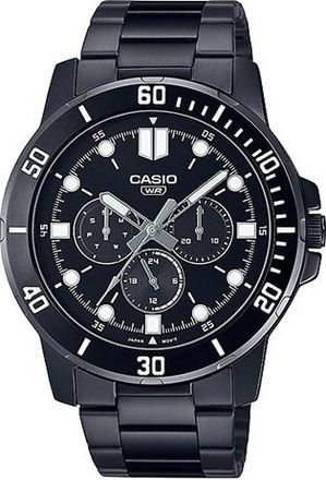 Casio Casio Dress Classic Minimalistic Analog Watch Black White MTP-VD300B-1E