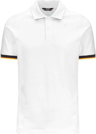 K-Way Polo Vincent - Heren - Polos - Wit - 2XL - Katoen - Tops