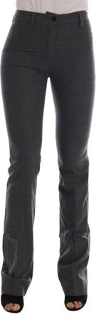 Ermanno Scervino Slim-fit broek - Dames - Slim Fit Broeken - Grijs - 2XS - Katoen - Broeken