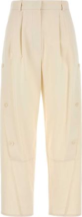 Max Mara Ivory Cotton Duomo Pant