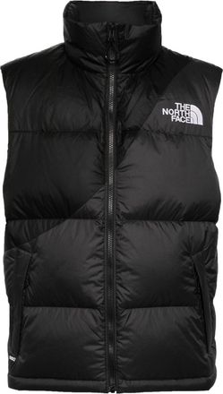 The North Face logo-embroidered padded jacket - men - Polyester/Nylon/Down/Feather - S - Black