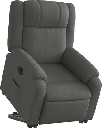 vidaXL Vidaxl - Sill&oacute;n El&eacute;ctrico Reclinable Elevable De Tela Gris Oscuro