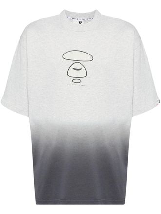 Aape By A Bathing Ape Moonface-print T-shirt - men - Cotton - L - Grey