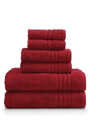 Ella Jayne Home Ella Jayne Face-Hand-Body 6-Piece Towel Set in Red at Nordstrom Rack, Size 6 Piece Set