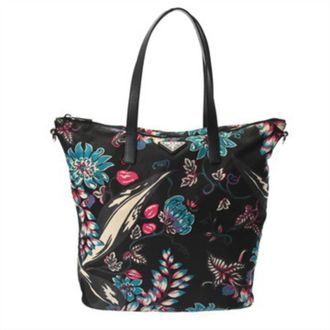 Prada Black Nylon Handbag Tote Bag (Pre-Owned)