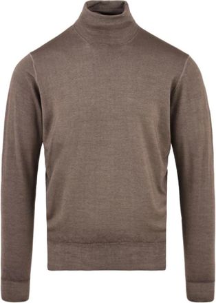 FILIPPO DE LAURENTIIS Coltrui - Heren - Coltruien - Bruin - L - Wol - Truien & Vesten