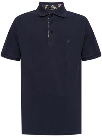 Etro Poloshirt met geborduurd logo - Blauw