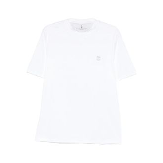 Brunello Cucinelli Embroidered-logo T-shirt