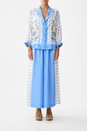 Camilla Wide Leg Elastic Waist Pant in Midsummer Mosaics at Nordstrom, Size Xx-Large Au