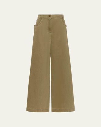 Max Mara Alamaro High-Rise Wide-Leg Jeans