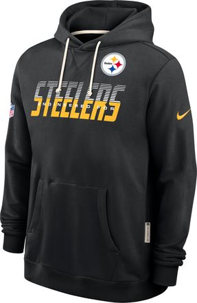 Nike Pittsburgh Steelers Sideline Standard Issue Nike Mens Dri-FIT NFL Pullover Hoodie in Black | 03AZ00A7L-SX8