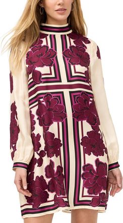 Johnny Was Kalova Silk-Blend Mini Dress