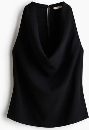 H&M Cowl-neck Top in Black at Nordstrom, Size X-Small