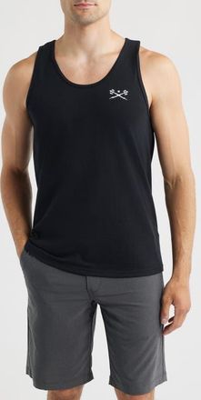 Dark Seas Go-To II Stock Cotton Tank in Black at Nordstrom, Size Medium