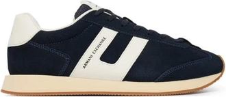 A|X Armani Exchange Sneakers met logoband aan de zijkant - Heren - Sneakers - Zwart - 39 EU - Leer - Schoenen