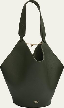 Khaite Lotus Small Calfskin Tote Bag