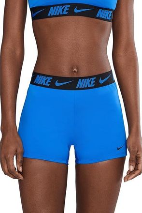 Nike Logo Tape Kickshort Womens Swimwear Blue Crystal : MD, Polyester/Spandex