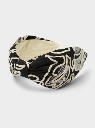 NamJosh Womens Contrast abstract foliage headband