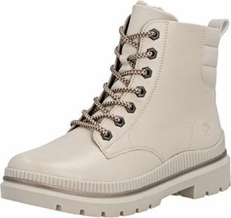 Remonte Lace-up Enkellaars - Dames - Schoenen - Beige - Maat: 41 EU Leer