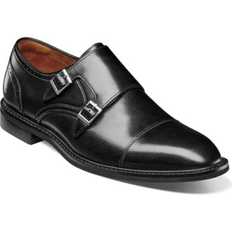 Stacy Adams Boswell Double Monk Strap Shoe in Black at Nordstrom, Size 11.5