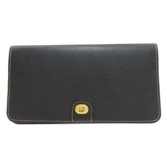 Dunhill Black Leather Long Bill Wallet (Bi-Fold) (Pre-Owned)