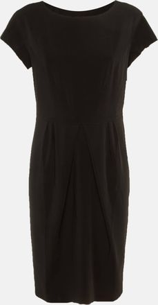 Max Mara Black Crepe Midi Dress