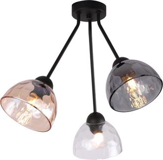 OEM L&aacute;mpara De Techo Venice Trio Pantallas Mixtas E27