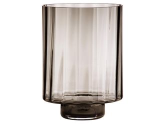 Gilde Windlicht Novus Rauchglas H: 35 cm