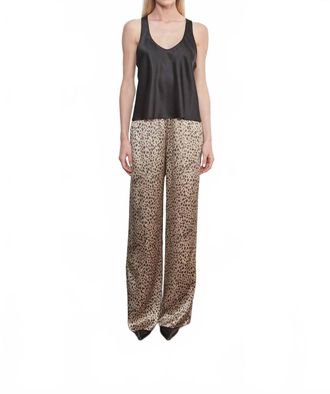 Enza Costa Silk Satin Tank Top In Black