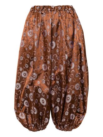 Comme Des Garçons Broek met ballonpijpen - Bruin