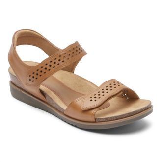 Rockport May Cork Walking Sandal In Tan