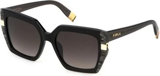 Furla Zonnebril - Dames - Zonnebrillen - Zwart - 55 MM - Accessoires