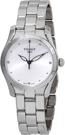Tissot T-Wave Diamond Silver Dial Ladies Watch T112.210.11.036.00