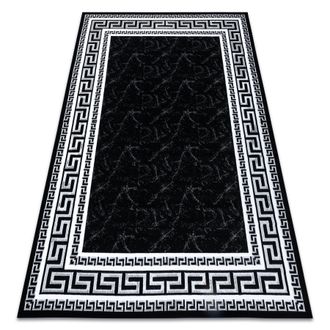 RugsX Rugsx - Alfombra Gloss Moderno 2813 87 Elegante, Marco, Griego Negro / Gris Black 280x370 Cm