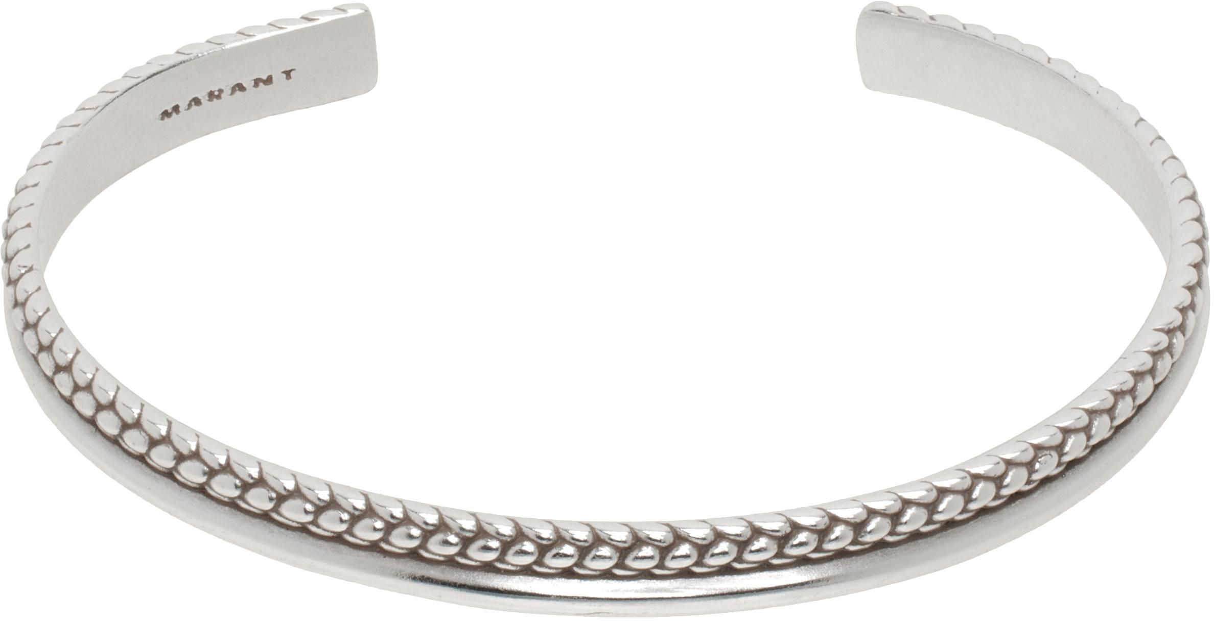 【人気商品！】 Isabel Marant シルバー Be Happy バングル 人気商品！】 Isabel Marant シルバー Be Happy バングル